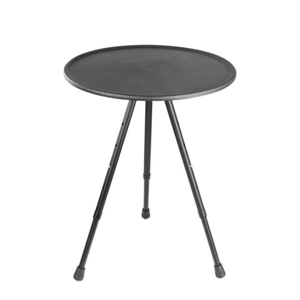 Modern Boutique Folding Round Table Wooden Grain - Image 2