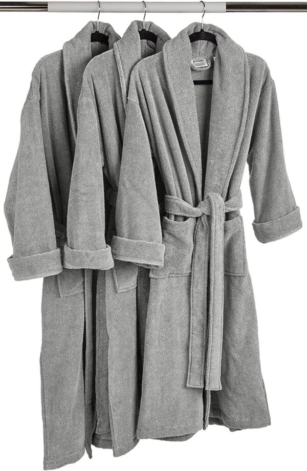 Custom Logo 100% Cotton Bathrobe High-end Hotel Robe Household Bath Robe - Image 6