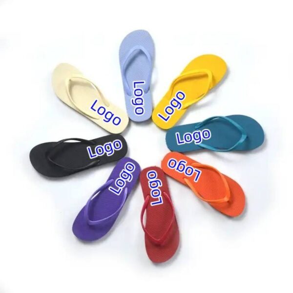 Unisex Flip Flops Non-Slip PVC Soft Sandals for Beach Summer Outdoor Beach OEM Custom Blank Flip Flops - Image 3
