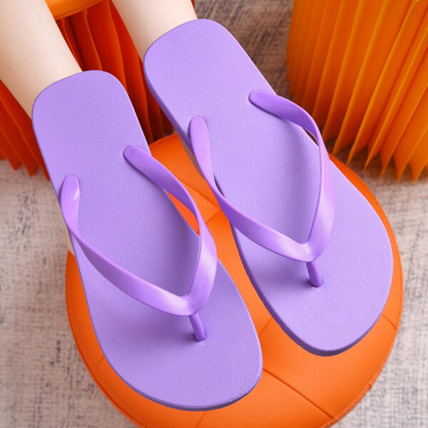 Unisex Flip Flops Non-Slip PVC Soft Sandals for Beach Summer Outdoor Beach OEM Custom Blank Flip Flops - Image 5
