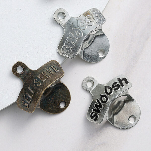 Vintage Wall-Mounted Beer Bottle Opener for Bar - Image 2
