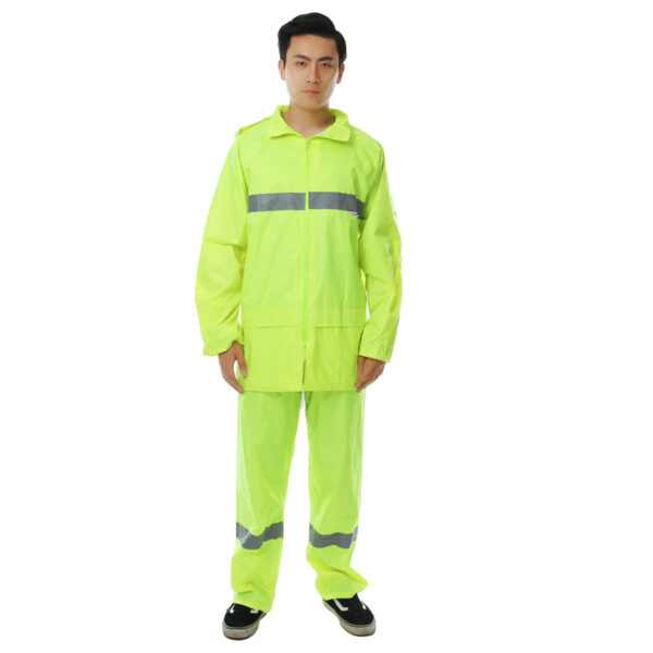 High Visibility Reflective Waterproof Rainsuit - Image 2
