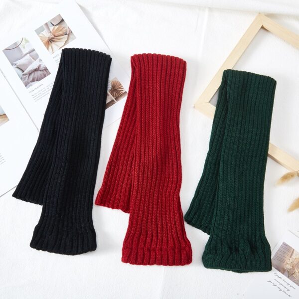 Autumn Winter Knitted Yoga Leg Warmers - Image 3