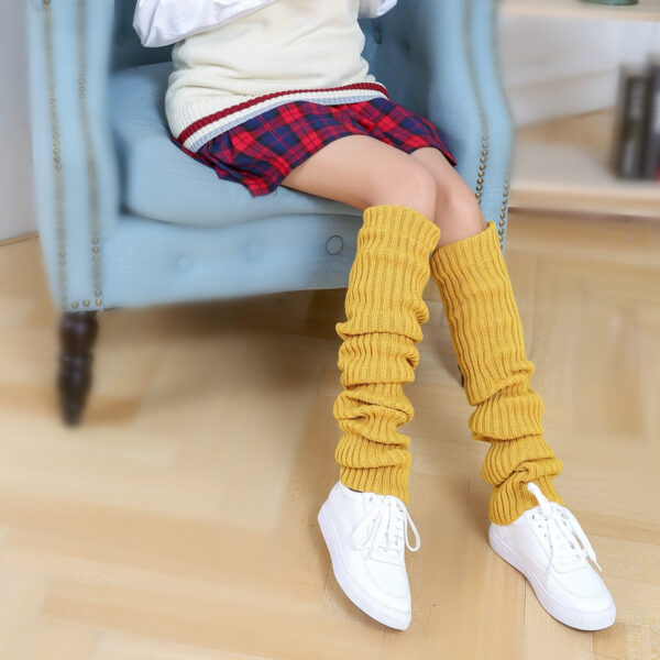 Autumn Winter Knitted Yoga Leg Warmers - Image 5