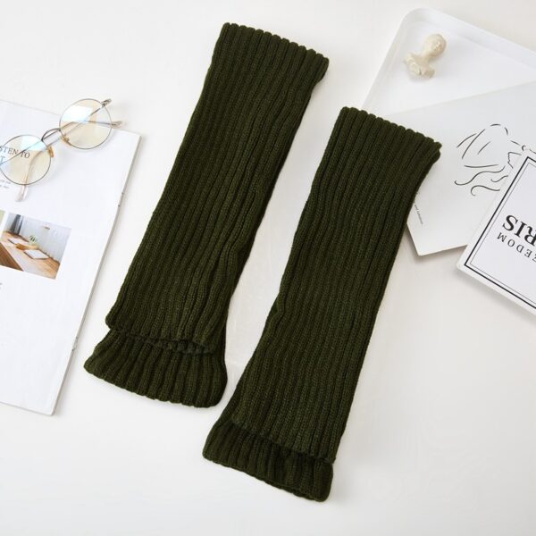 Autumn Winter Knitted Yoga Leg Warmers - Image 7
