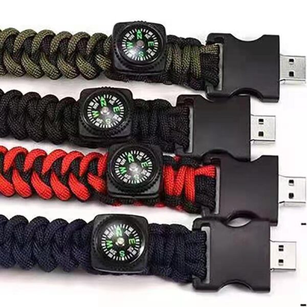 32GB Flash Drive with Weaving Bracelet & Compass - Image 6