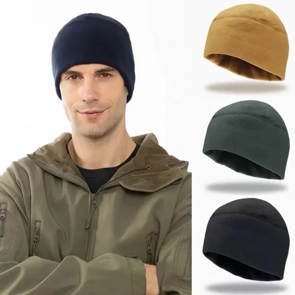 Tactical Fleece Hat - Outdoor Winter Cap - Image 2