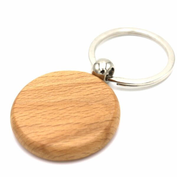 Wooden High Quality Keychain Wood Tag Keychain - Image 4