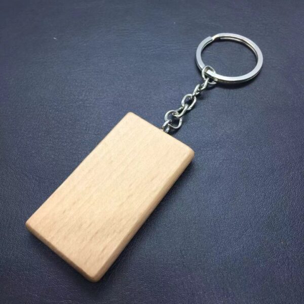 Wooden High Quality Keychain Wood Tag Keychain - Image 5