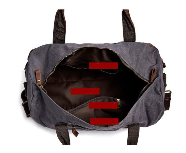 Vintage Sport Bag Canvas Duffle Bag - Image 2