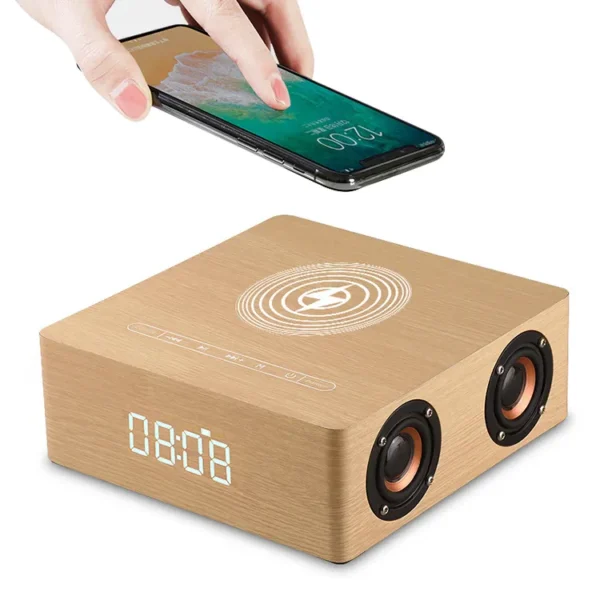 Promo LED Wireless Speaker & Charging Alarm Clock - Image 4