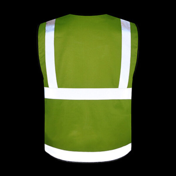 High Visibility Reflective Motorcycle Vest Builders Vest Safety Vest - Image 5