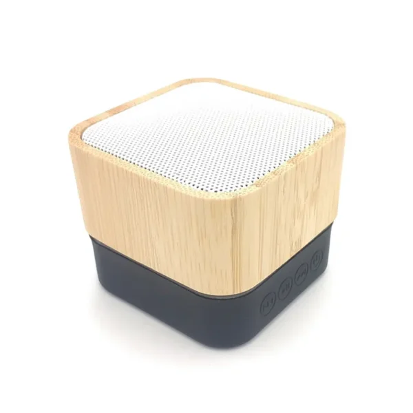 2024 Bamboo Wireless Speaker with Charging - Business Gift - Image 2