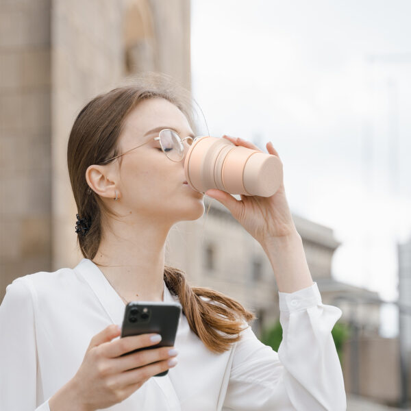 Wholesale Travel Silicone Water Bottle - Telescoping Cup - Image 3