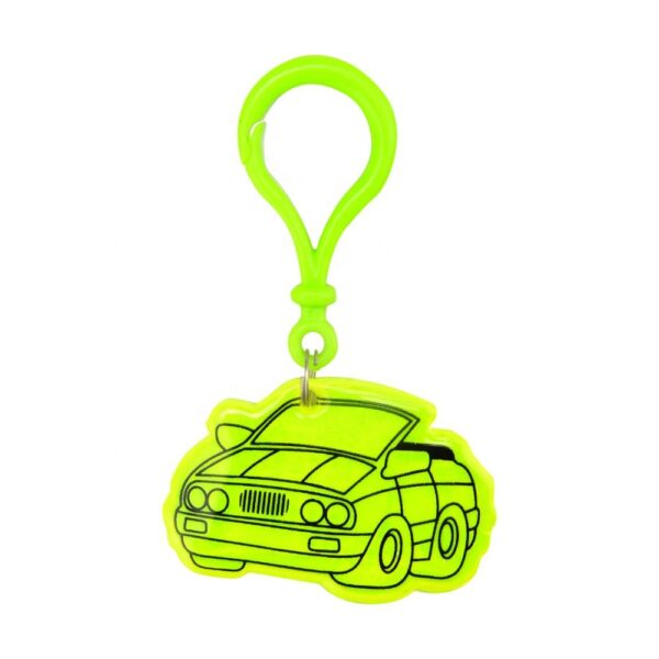 Soft Reflective Keychain PVC Reflective Keychain Reflex Keychain Safety Reflector - Image 4