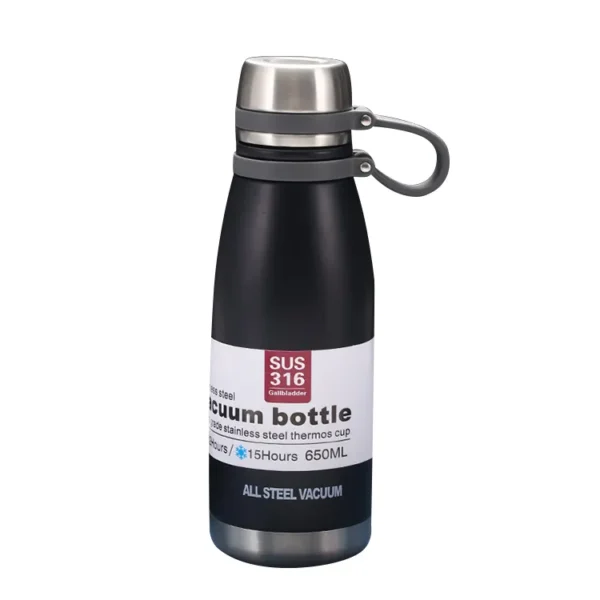Custom Gym Sport Cola Bottle - Double Wall Stainless Steel Tumbler Vacuum Flask - Image 4