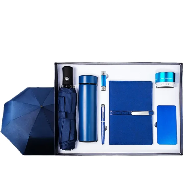 Custom Luxury Silver Buckle Notebook - Promo Office Gift Set