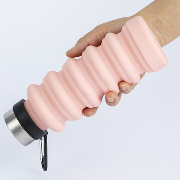 Collapsible Leak-Proof Silicone Water Bottle - Travel Hiking - Image 5