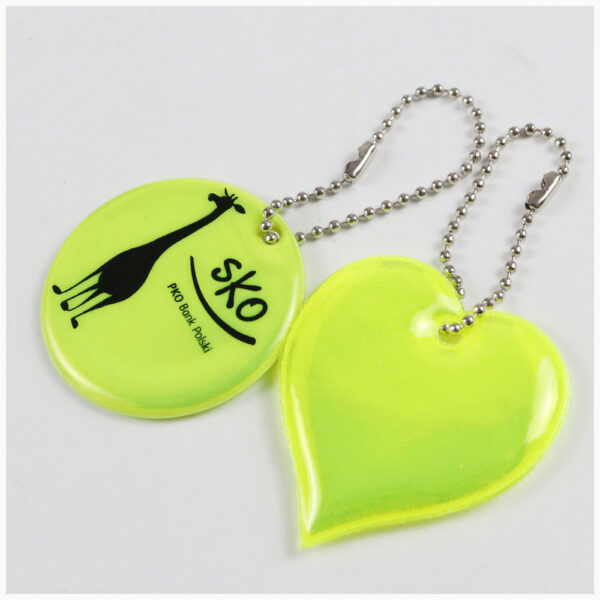 Soft Reflective Keychain PVC Reflective Keychain Reflex Keychain Safety Reflector - Image 8