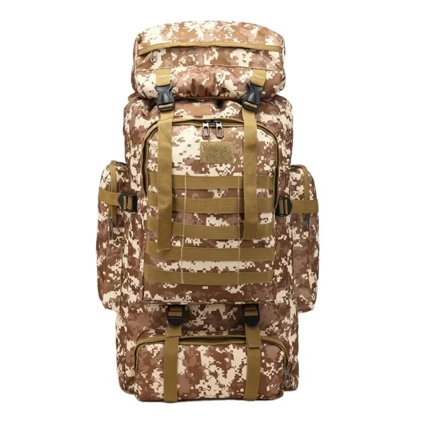 80L Camo Tactical Backpack - Waterproof Outdoor Bag - Image 3