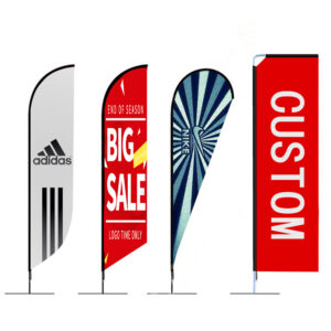 Customized Beach Flags Advertising Feather Flag Banners