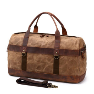 Waterproof Waxed Canvas Travel Duffle Bag