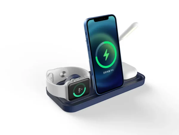 15W Wireless Charger - Multifunction Fan Desk Lamp with Phone Holder - Image 3