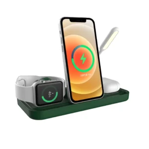 15W Wireless Charger - Multifunction Fan Desk Lamp with Phone Holder