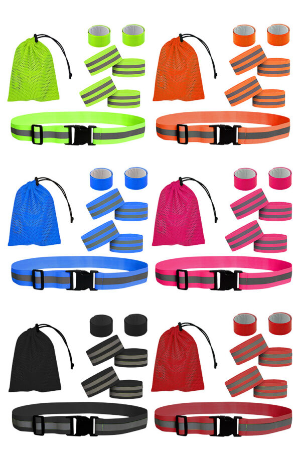 Running Reflective Elastic Vest Set Night Running Safety Reflective Vest - Image 2