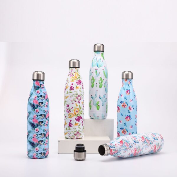Custom 500/1000ml Stainless Steel Cola Shape Water Bottles - Image 7