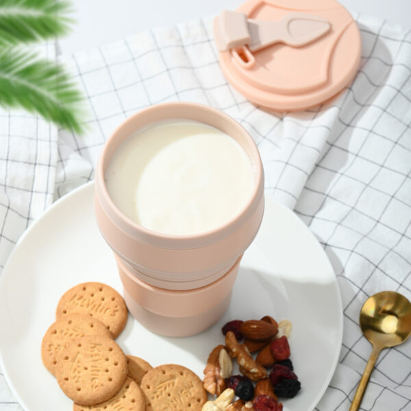 Wholesale Travel Silicone Water Bottle - Telescoping Cup - Image 6
