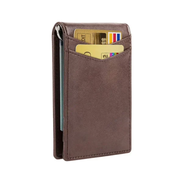 Custom Carbon Fiber Bifold Wallet - Men's Slim Coin Purse - Image 5