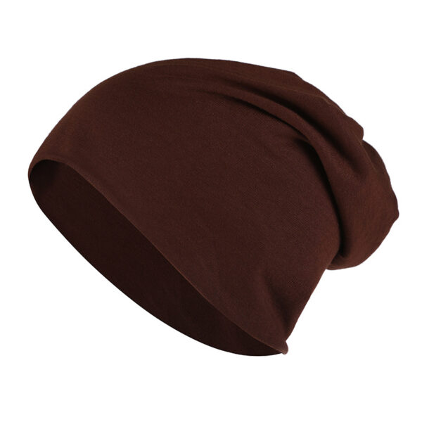Unisex Cotton Beanie Hat Stretch Bonnet Winter Beanies Hats - Image 2