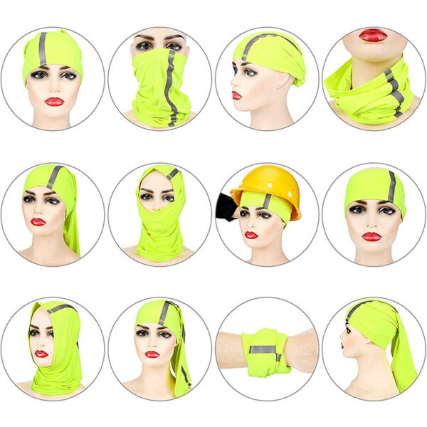 Reflective Multi Scarf Manufacturer Seamless Bandana Cycling Bandana - Image 4