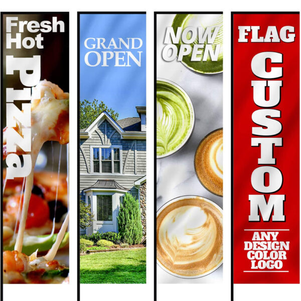 Customized Beach Flags Advertising Feather Flag Banners - Image 8