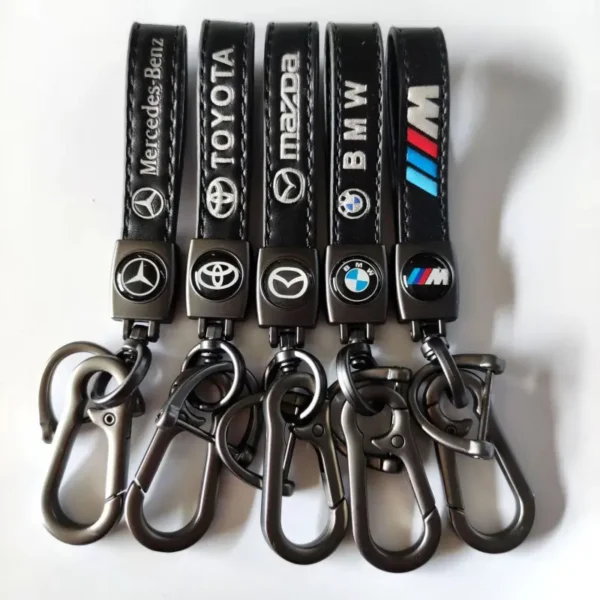 Car Keychain - Metal & PU, Logo for VW, Toyota, Honda - Image 4