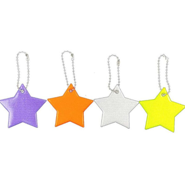 Soft Reflective Keychain PVC Reflective Keychain Reflex Keychain Safety Reflector - Image 3