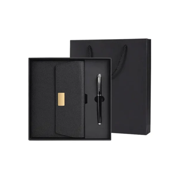 Custom Logo A5 PU Diary & Pen Set - Corporate Giveaway Gifts - Image 6