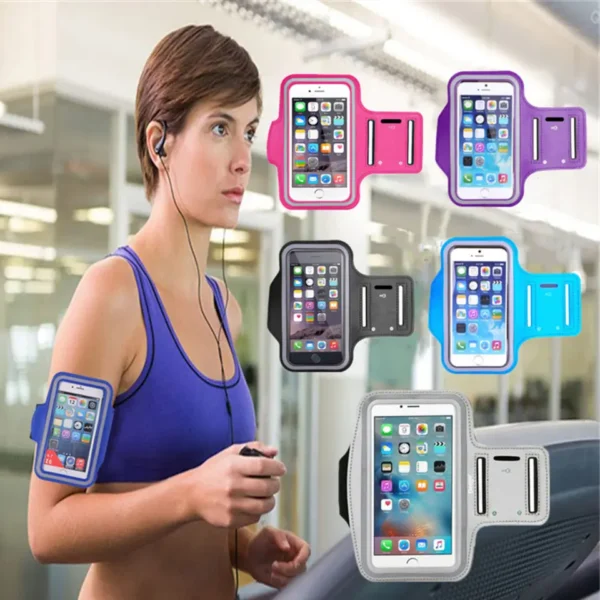 Sport Outdoor Arm Bag Fitness Phone Arm Band with Touch Screen Phone Armband for 4-6 inches phone - Image 3