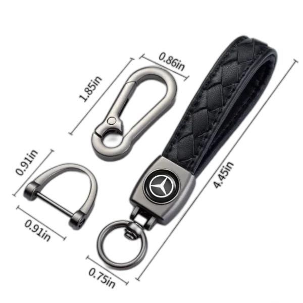 Car Keychain - Metal & PU, Logo for VW, Toyota, Honda - Image 5