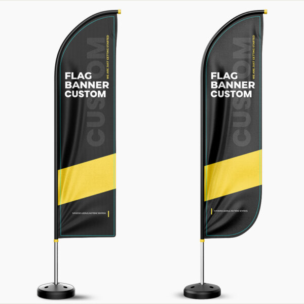 Block Flag Customized Beach Flags Advertising Feather Flag Banners - Image 5