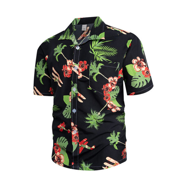 Summer Beach Shirt Men's Summer Breathable Beach Short - Image 6