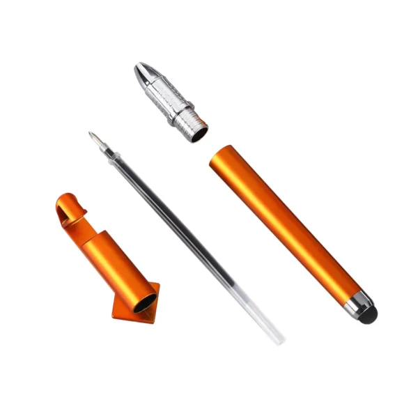 High quality luxury gold clip rubber square hotel ball pen with custom logo - Image 3