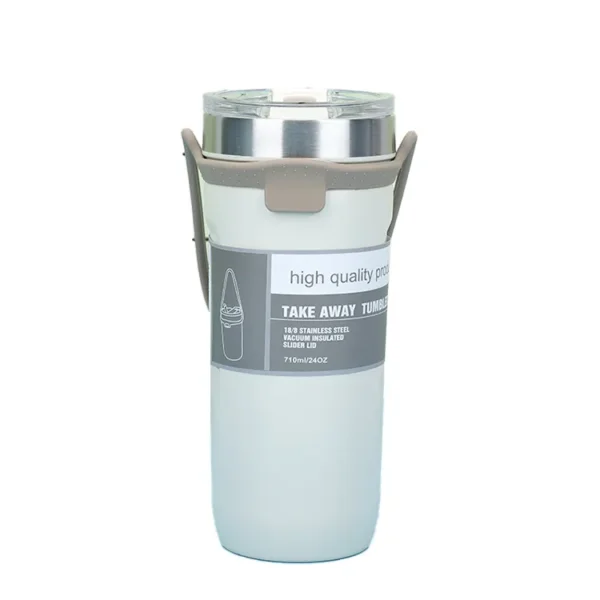 Creative Stainless Steel Double-sealed Travel Mug - Portable Car Coffee Cup Gift - Image 4