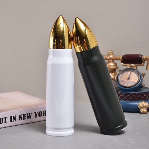 Stainless Steel Bullet Water Bottle - 500ml Thermos Cup - Image 4