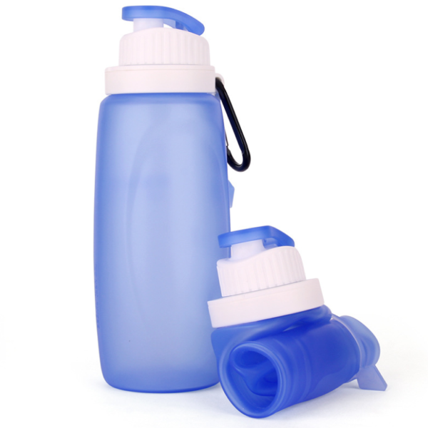 Outdoor Silicone Folding Cup Collapsible Water Bottle - Image 3