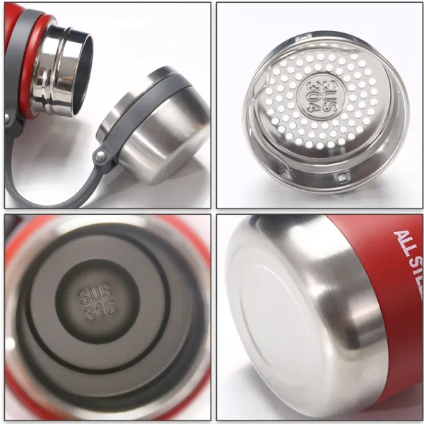 Custom Gym Sport Cola Bottle - Double Wall Stainless Steel Tumbler Vacuum Flask - Image 2
