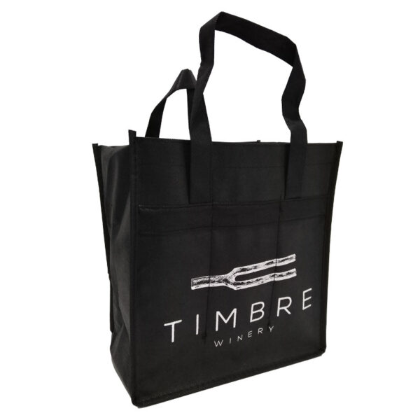 Custom Reusable Wine Non-Woven Shopping Bags - Image 5