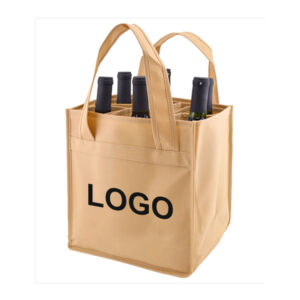 Custom Reusable Wine Non-Woven Shopping Bags