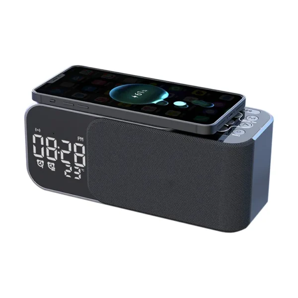 Wireless Charge Alarm Clock - High-Quality Speaker Gift - Image 6